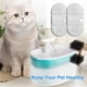 thumbnail image 5 of 8+8 Packs Cat Water Fountain Replacement Filters Compatible Capsule Pet Fountain, Dog Dispenser Replacement Filter Set with Sponges, 5 of 5