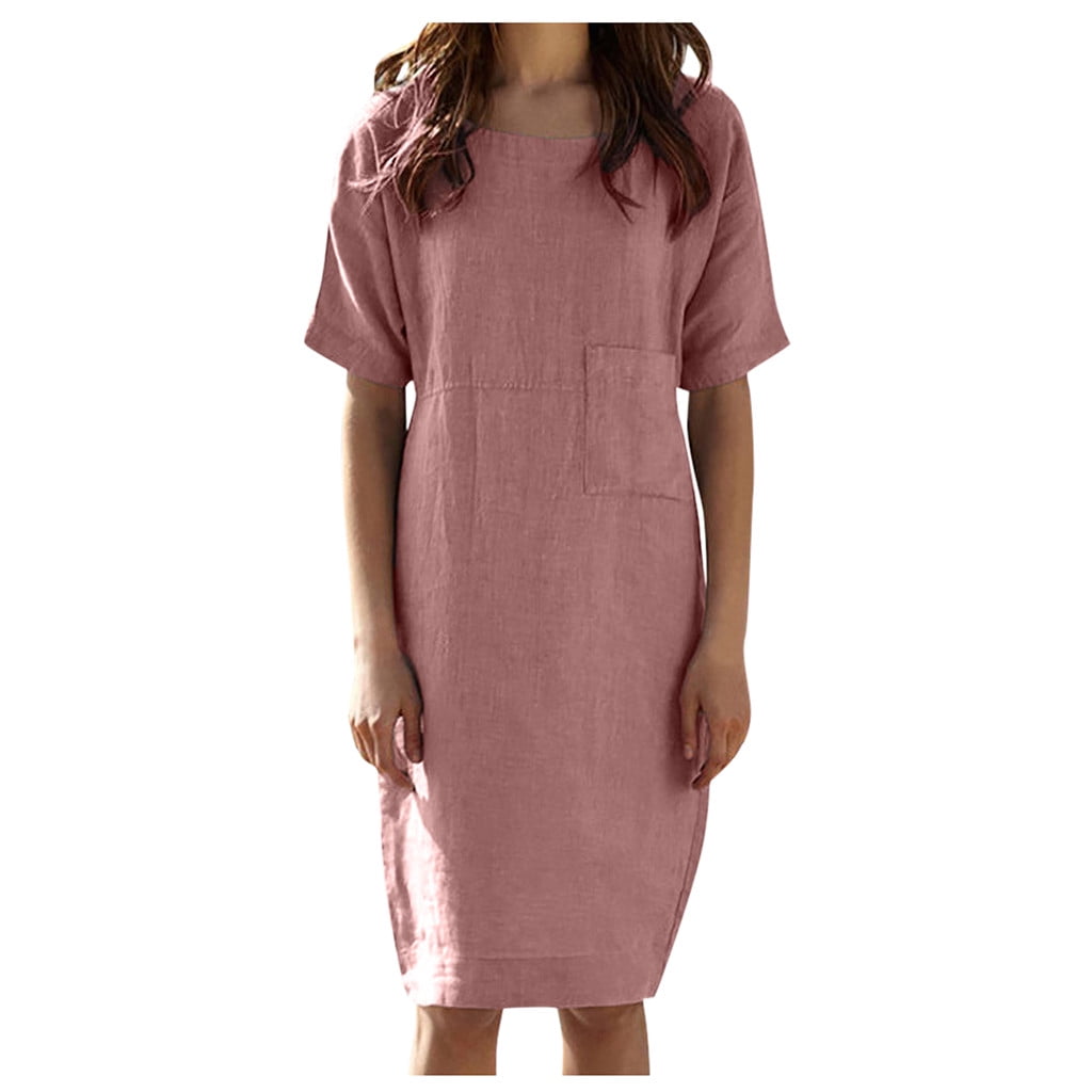linen dress a line