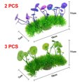 thumbnail image 2 of 5 piezas para decoración de peceras, plantas de plástico para peceras, decoración de plantas de plástico para peceras., 2 of 5