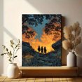 thumbnail image 6 of Moody Witches Coven Canvas Print, Mystical Celestial Halloween Art, Enchanted Dark Home Decor, 6 of 8