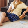 thumbnail image 2 of Daiia Glasses And Fireworks Mens Woven Stretch Pajama Short,Short Pajama Pants-Medium, 2 of 7