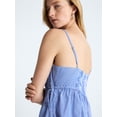 thumbnail image 5 of Free Assembly Women's Tiered Sleeveless Cotton Mini Dress with Side Ties, Sizes XS-XXL, 5 of 6