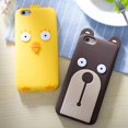 thumbnail image 2 of 3D Cute Case Compatible with iPhone 7 Plus/iPhone 8 Plus, Cartoon Chicken Brown Bear Animals Soft Silicone Rubber Thick Protective Case Cover (Bear, iPhone 7 Plus / 8 Plus), 2 of 8