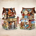 thumbnail image 4 of Street View Series Building Blocks Set, Izakaya Shaved Ice Takoyaki Coffee & Panda Tea House DIY Model, Creative Assembled Scenery Bricks Decor Toy Gift for Kids, 4 of 6