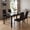 Black-1, variant on The Iron Hearth Table Dining Table Set, for Dining Room/Kitchen, Naturally Smooth Surface, Smooth Solid Wood Surface