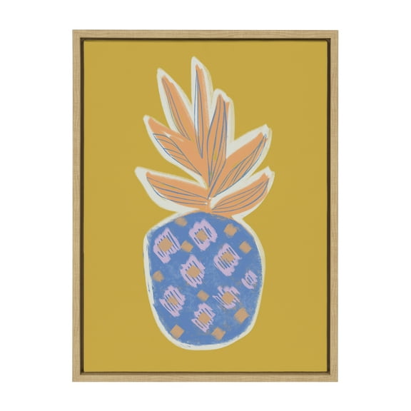 Kate and Laurel Flowers Framed Canvas Art Print, 18" x 24"