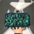 thumbnail image 4 of Handheld Evening Bag, Handmade Double-sided Beaded Bag, Sequined Bag, Evening Clutch for Women, 4 of 13
