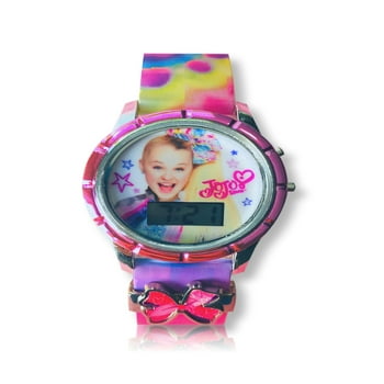 Nickelodeon Jojo Siwa Unisex Child LCD Watch with a Slide Charm - JOJ4380WM
