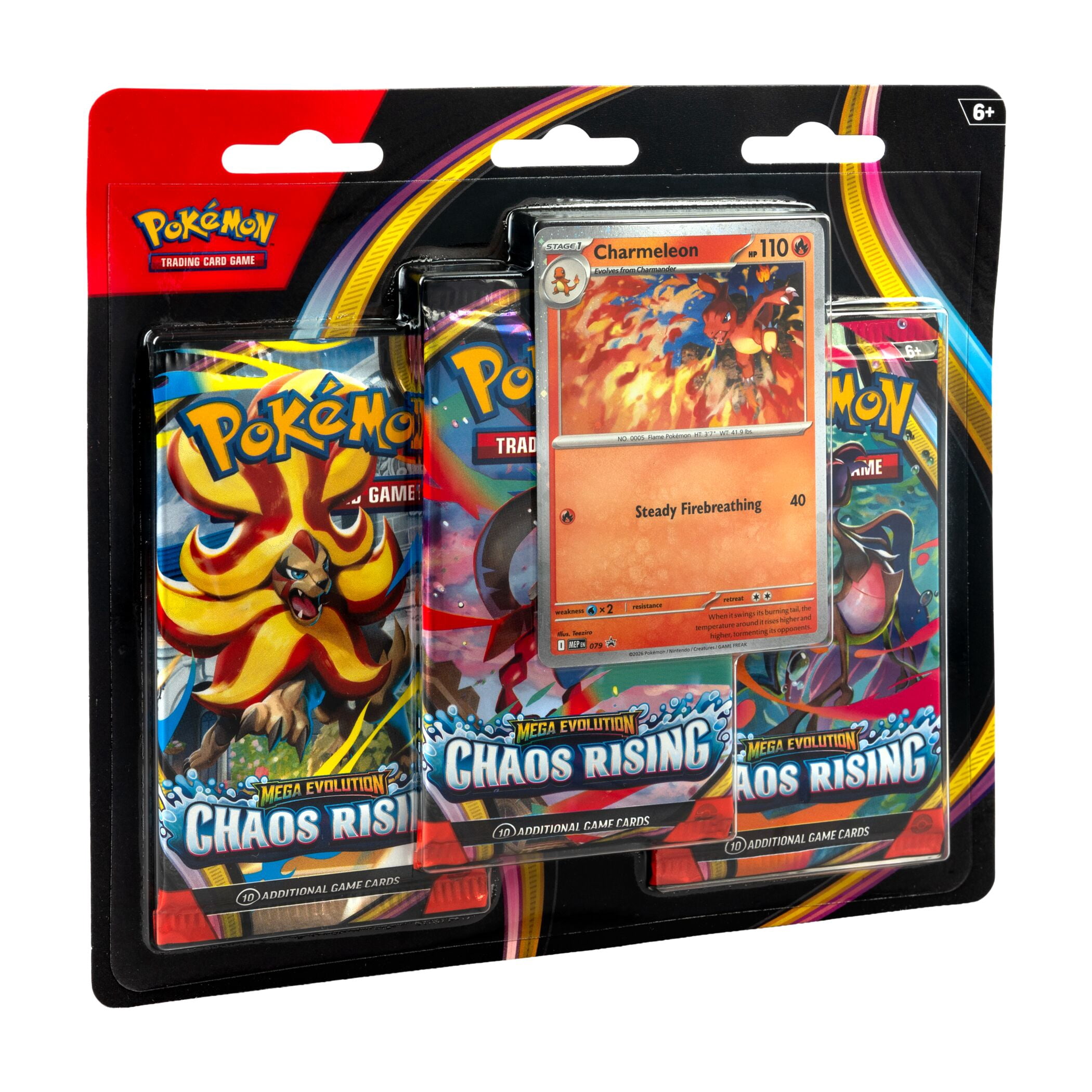 Pokemon Trading Card Games Chaos Rising 3-Pack Blister