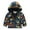 Dark Blue, variant on IROINNID Toddler Kids Storm Jakcet Cute Cartoon Print Pattern Windproof Jacket Hooded Coat