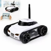 Robot Movable Camera Battery-Powered with Phone App, Night Vision Video Recording can be Raised and Lowered enobot pet Camera