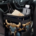 thumbnail image 6 of Taurus Constellation Foldable Car Trash Bin with Lid, Leak-proof Mini Trash Can for Car, Hanging Storage Bag Included, 6 of 6