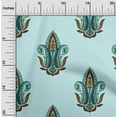 thumbnail image 1 of oneOone Viscose Chiffon Baby Blue Fabric Leaves & Paisley Block Fabric For Sewing Printed Craft Fabric By The Yard 42 Inch Wide, 1 of 4