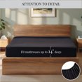 thumbnail image 3 of U by Bedsure King beds in a bag with Flat Sheet and Fitted Sheet, Pillowcases & Shams, Black, 3 of 7