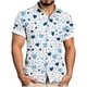 thumbnail image 1 of TaTaai Men's Valentine's Day Print Shirt, Short Sleeve Button Down Casual Blouse, Romantic Gift Top Gift, 1 of 5