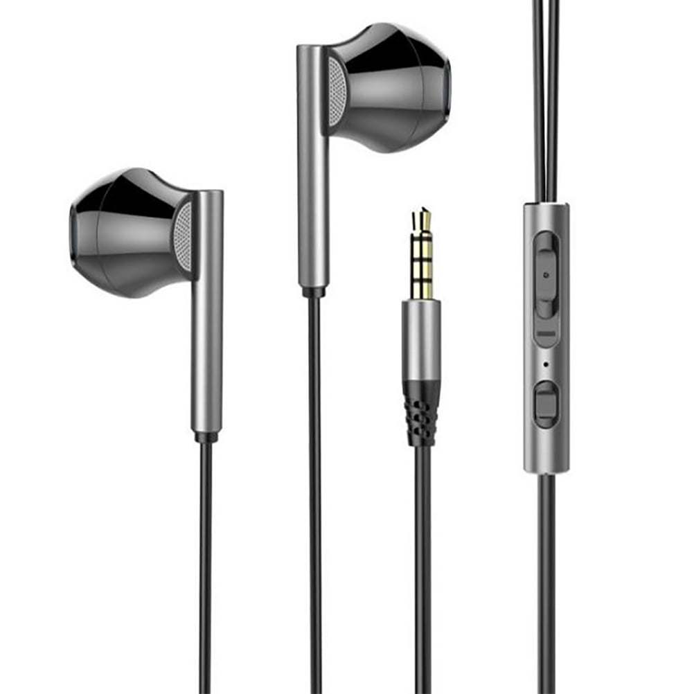 Gaming Earbuds Wired Metal Silicone 1Pack 4.7X0.5X0.5In