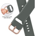 thumbnail image 4 of Paquete de 3 correas compatibles con Apple Watch de 45 mm, 44 mm y 42 mm, pulseras deportivas de silicona suave, correa de repuesto con cierre clásico para Iwatch Series Se 7 6, 4 of 5
