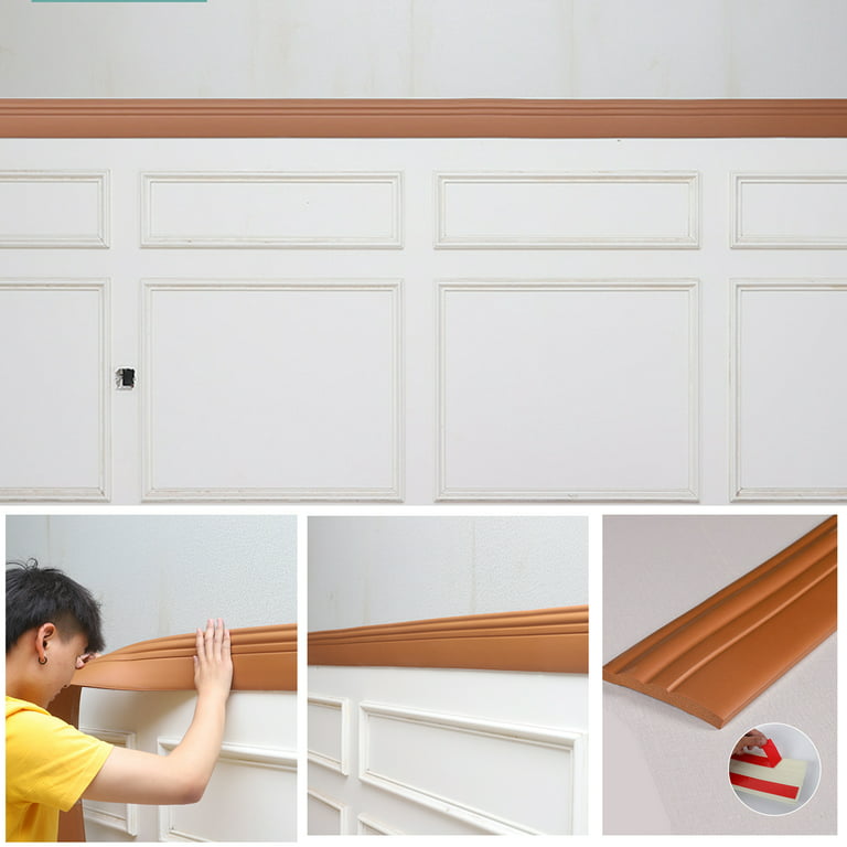 Peel and Stick Wall Molding Kit Ready to Assemble for Dining