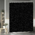 thumbnail image 3 of Black White Snowflake Bath Shower Curtains Set Merry Christmas Bathroom Curtains 72x84 Inch with Hooks Abstact Fallen Snow Winter Shower Curtain Set Waterproof Fabric for Bathroom Bath Decors, 3 of 6
