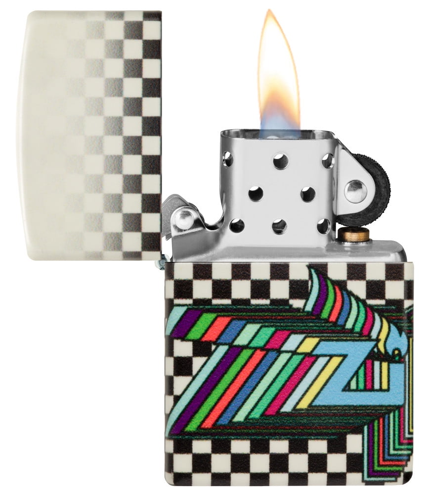 Zippo Nostalgia Design 540 Color Glow in the Dark Pocket Lighter