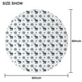 thumbnail image 6 of Christmas Round Tablecloth 60x60in(153x153cm) – Waterproof Polyester Table Cover with Full Print Design, Wrinkle Resistant & Washable for Kitchen Dining Party Decor, 6 of 6