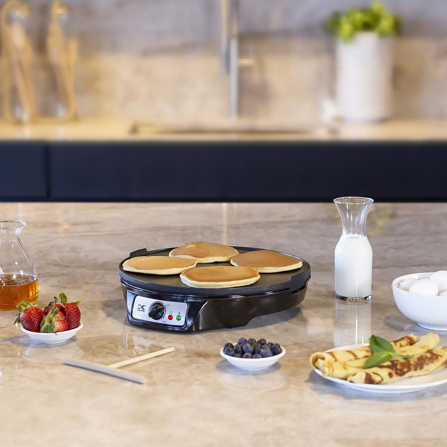Kalorik 3in1 Griddle, Crepe and Pancake Maker, Black