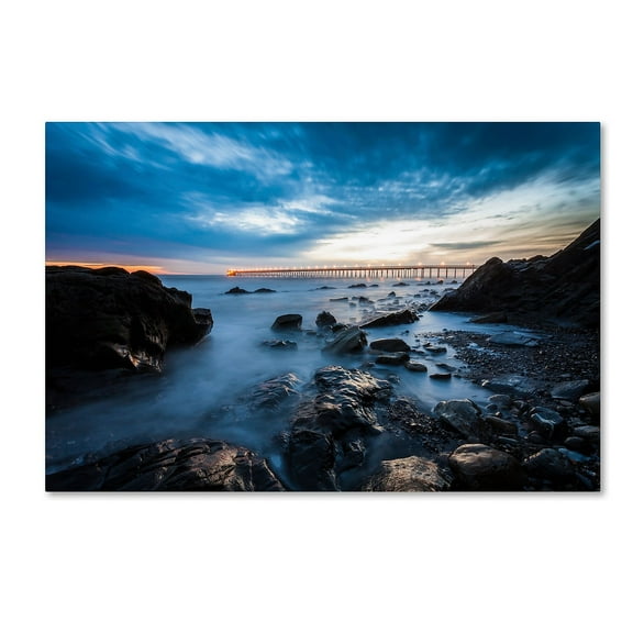 Trademark Fine Art Chris Moyer 'Bacara Twilight' 16 x 24 (ALI0775-C1624GG)