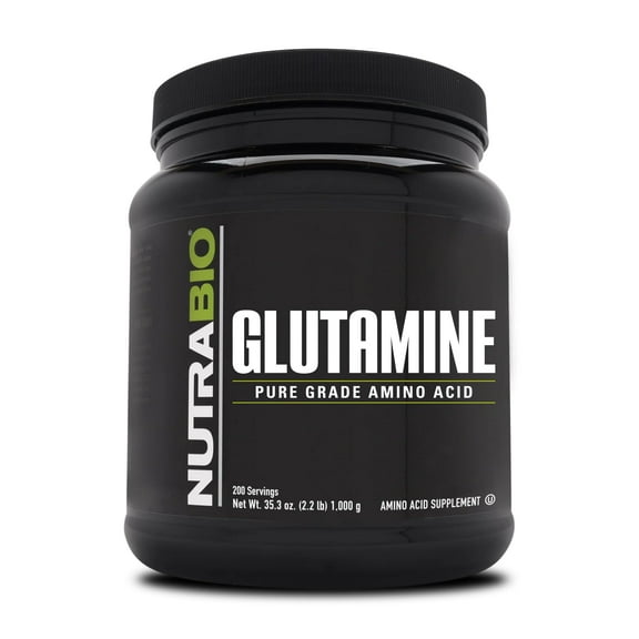 NutraBio Pure L-Glutamine Powder - L-Glutamine Supplement- Amino Acid - Pure Grade: Absolutely no Additives, Fillers or Excipients! - Muscle Recovery Supplement - (1000 Grams)