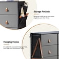 thumbnail image 4 of 38 Tall Fabric Dresser Waterproof for Bedroom with 8-Drawer End Table for Closet Entryway Dark Gray, 4 of 10