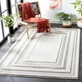 thumbnail image 2 of SAFAVIEH Cottage Calla Bordered Indoor/Outdoor Area Rug, Ivory/Grey, 5'3" x 7'7", 2 of 6