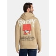 thumbnail image 3 of Snoopy Men's and Big Men's Graphic Print Fleece Hoodie, Sizes XS-5XL, 3 of 5