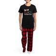 thumbnail image 4 of CafePress - NB_Black Russian Terrier Women's Dark Pajamas - Women's Short Sleeve Print T-Shirt and Pants Dark Cotton Pajama Set, 4 of 7
