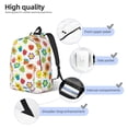 thumbnail image 4 of Lsque Cartoon Flowers Pattern Canvas Daypack, Durable Backpack, High-quality Versatile Backpack,Vintage Compact Backpack-Small, 4 of 6