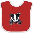 thumbnail image 3 of Inktastic Pocket Badger Boys or Girls Baby Bib, 3 of 4