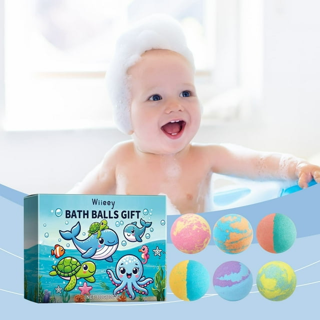 Bilqis Shower Bomb Gift Set 6 Fitzes In Moisturizing Dry Children