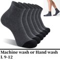 thumbnail image 2 of 6 pack Men's Ankle Socks with Cushion Athletic Running Socks, 2 of 6