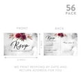 thumbnail image 5 of Koyal Wholesale 56-Pk RSVP Postcards for Wedding Fall Burgundy Florals Cardstock Response Reply Cards, "4 x 6", 5 of 5