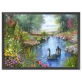 thumbnail image 4 of Kits Punto Cruz Cgtredaw Patrones Paisaje para La Pared Del lago Los Cisnes, 4 of 9