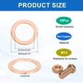 thumbnail image 2 of 18 Pcs Rondelle Plate, 14mm ID, 20mm OD, 1mm d'Épaisseur pour Boulons Vis Machines, 2 of 6