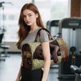 thumbnail image 4 of Homekingdee Quilted Multi-functional Travel Bag with Dog Embroidery - Sports Fitness Bag for Short-Distance Gym Workout Outdoor Activities, 4 of 6