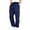 Blue, variant on Riforla Men's Fitness Running Pants Lace up Loose Waist Wide Foot Solid Color Pocket Loose Wool Sweatpants Mens Pants Casual White XXL