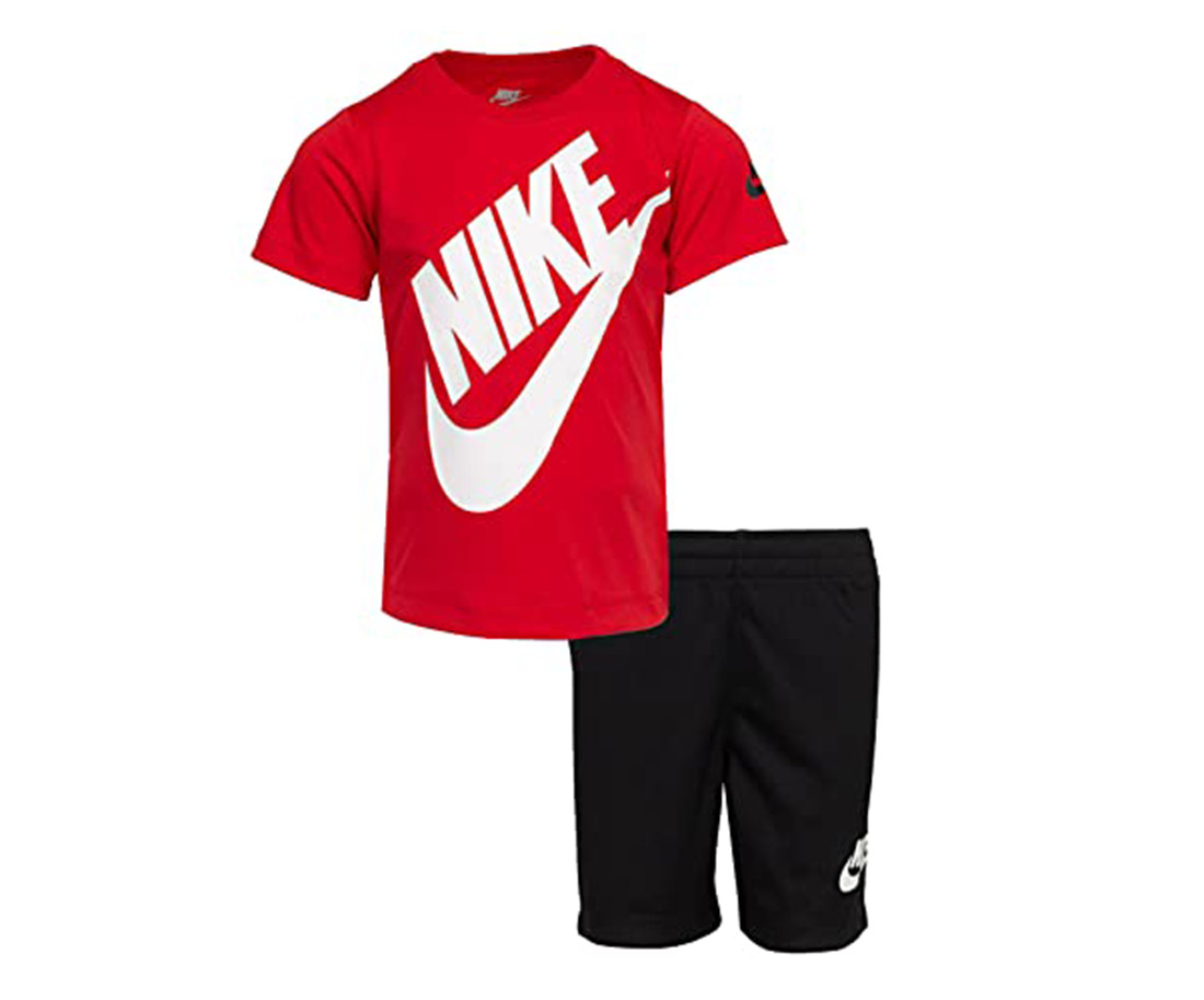 Nike Sportswear Futura Boys' T-Shirt and Shorts Set Red