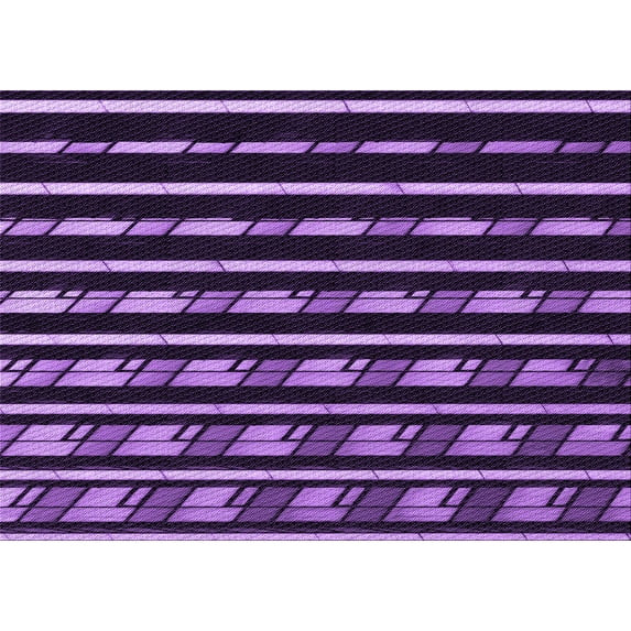 Ahgly Company Indoor Rectangle Patterned Tyrian Purple Area Rugs, 2' x 4'