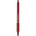 thumbnail image 3 of BIC Soft Feel Red Retractable Ballpoint Pens, Medium Point (1.0mm), 12-Count, 3 of 5