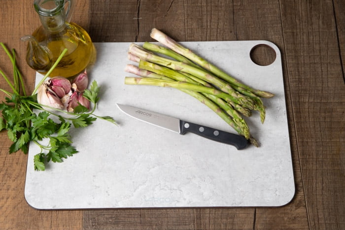 Arcos 4" Vegetable Knife, Stainless Steel, Black - Professional Peeling Tool