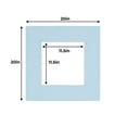 thumbnail image 3 of Baby Blue Acid Free 20x20 Picture Frame Mats with White Core Bevel Cut for 12x12 Pictures - Fits, 3 of 4