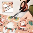thumbnail image 6 of Yayeee Faucet Mat for Kitchen Sink 14.7" Diatomite Long Splash Guard Pad, Pink Christmas Santa, 2 Pack, 6 of 7