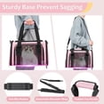 thumbnail image 3 of Pet Carrier, TSA Airline Approved Soft Sided Collapsible Cat and Dog Travel Carrier up to 15 Lbs, Small Medium Puppy Carrier with Mesh, Pink 15.7x10.2x10.2 Inches, 1-Pack, 3 of 8