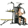 thumbnail image 1 of Soozier All-in-One Home Gym Machine with Weight Stack and Pulley System, 1 of 10