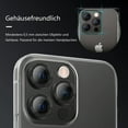thumbnail image 3 of Tempered Glass Screen Protector with Bulletproof Anti-Scratch Camera Film, Black Metal Ring iPhone 13 Pro/Pro Max Camera Guard, 3 of 8
